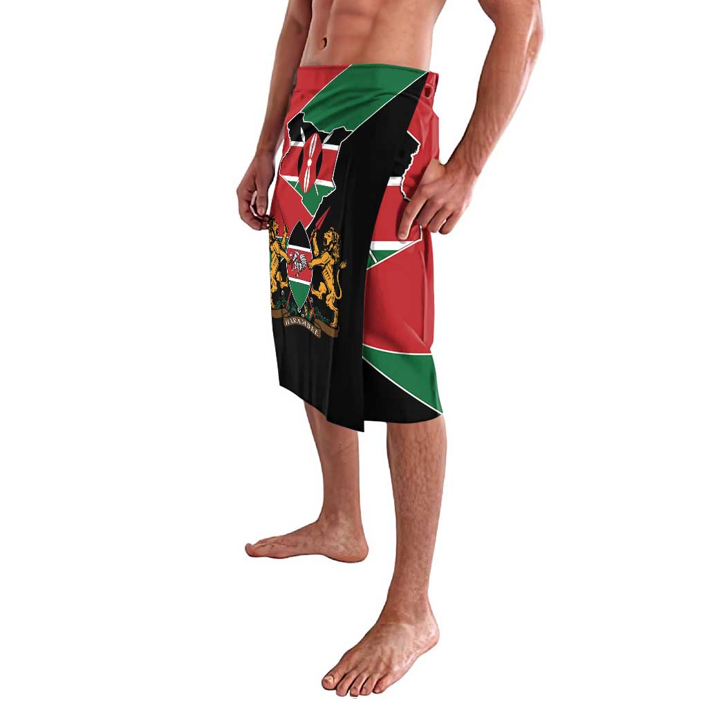 Kenya 254 Lavalava Kenyan Flag Map Double Lion Shield - Wonder Print Shop
