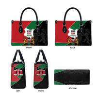 Kenya 254 Leather Bag Kenyan Flag Map Double Lion Shield - Wonder Print Shop