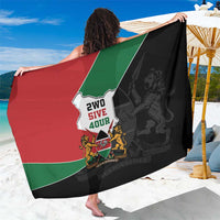 Kenya 254 Sarong Kenyan Flag Map Double Lion Shield - Wonder Print Shop