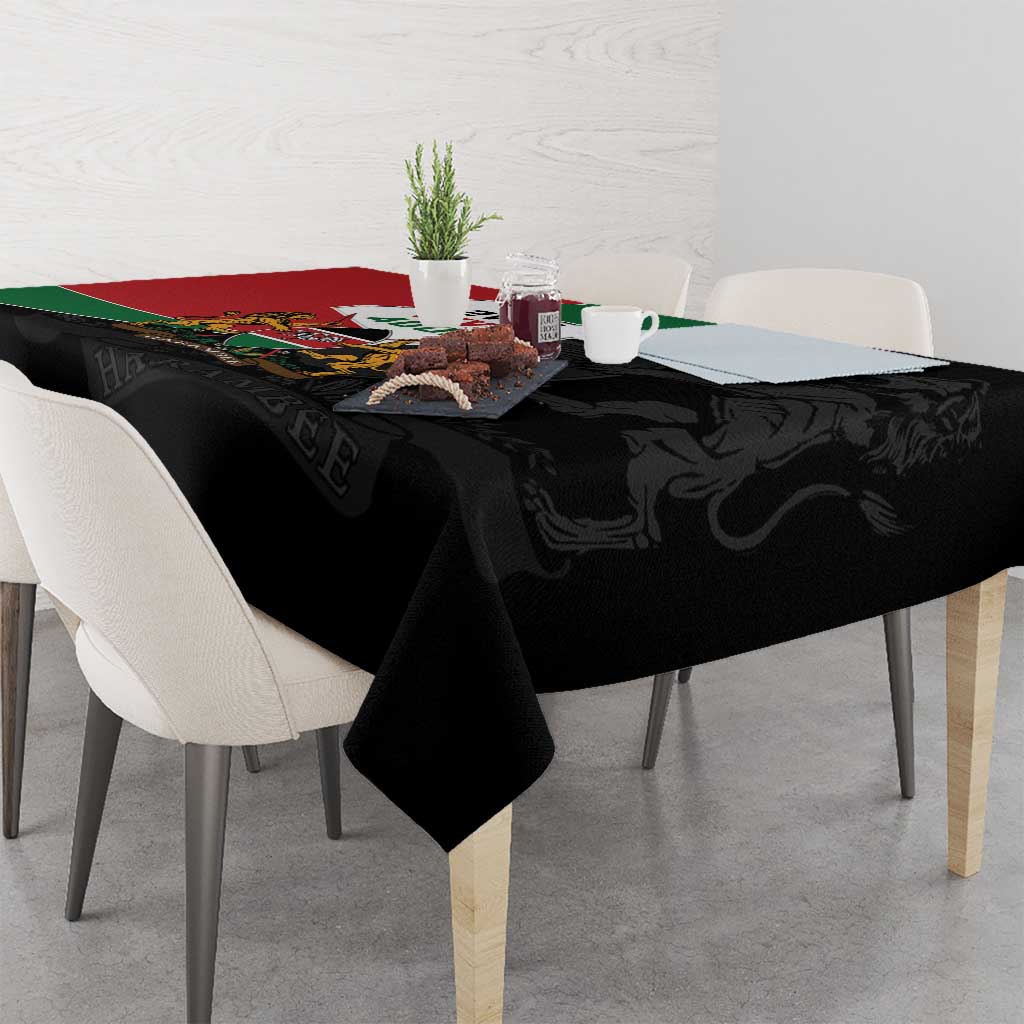 Kenya 254 Tablecloth Kenyan Flag Map Double Lion Shield - Wonder Print Shop