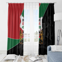 Kenya 254 Window Curtain Kenyan Flag Map Double Lion Shield - Wonder Print Shop