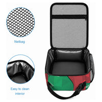 Personalized Kenya Maasai Shield Lunch Bag Green Red Kenyan Lion Half Style