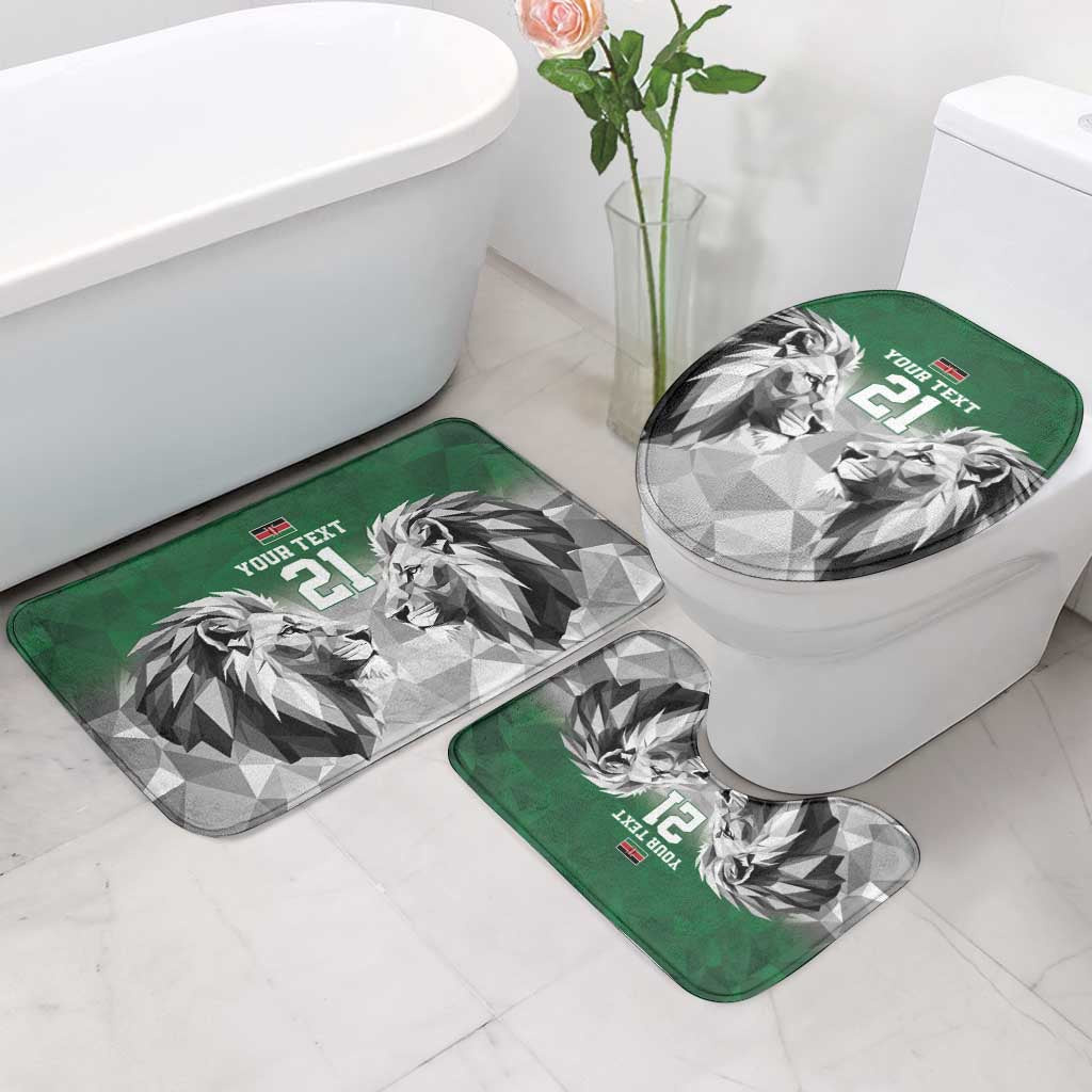 Kenya Rugby Custom Bathroom Set Green Kenyan 22-23 Motif - Wonder Print Shop
