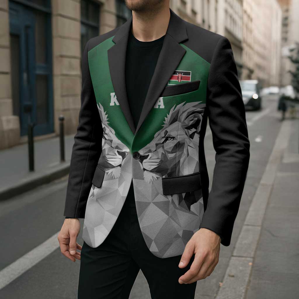 Kenya Rugby Custom Blazer Green Kenyan 22-23 Motif - Wonder Print Shop
