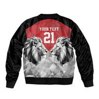 Kenya Rugby Custom Bomber Jacket Red Kenyan 22-23 Motif - Wonder Print Shop