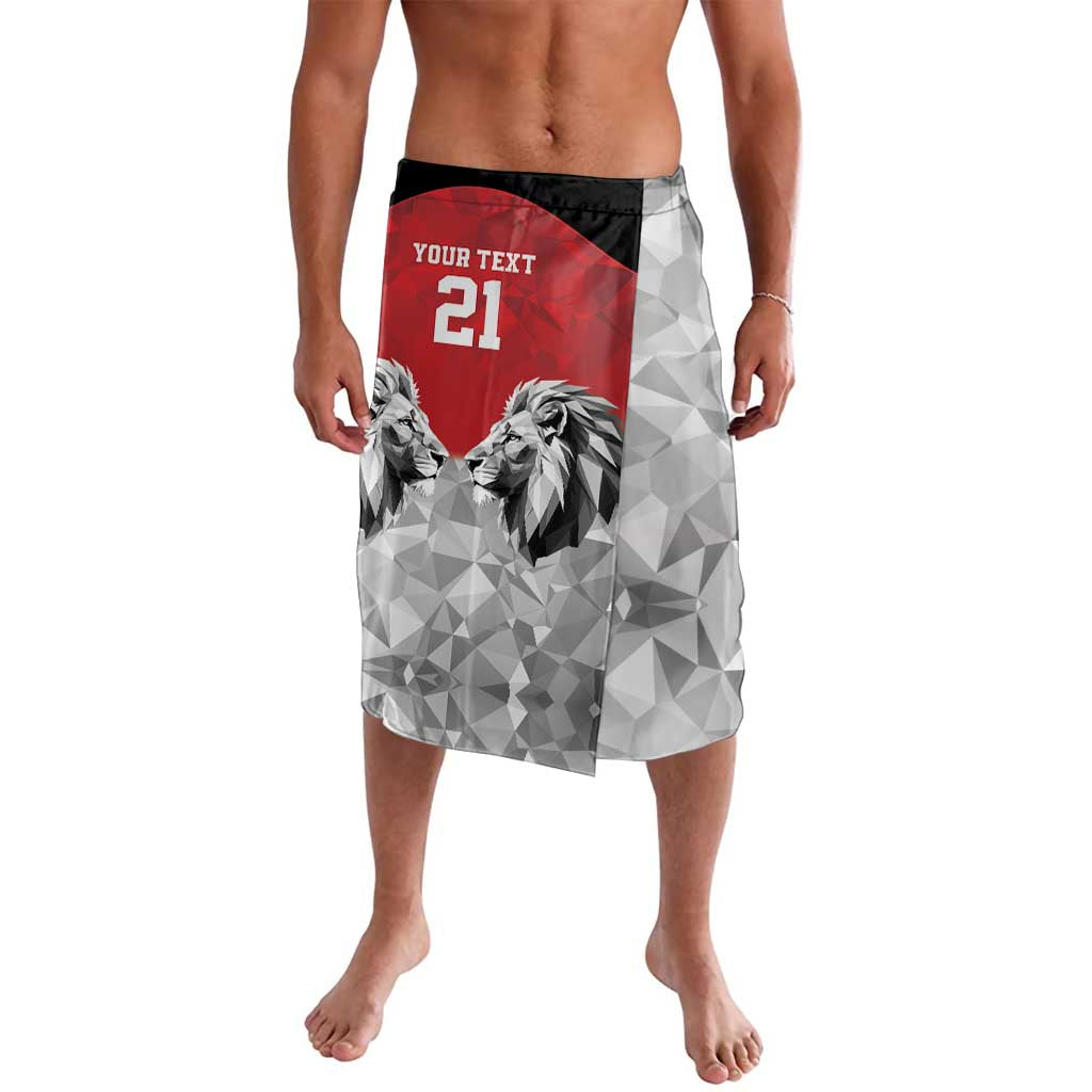 Kenya Rugby Custom Lavalava Red Kenyan 22-23 Motif - Wonder Print Shop