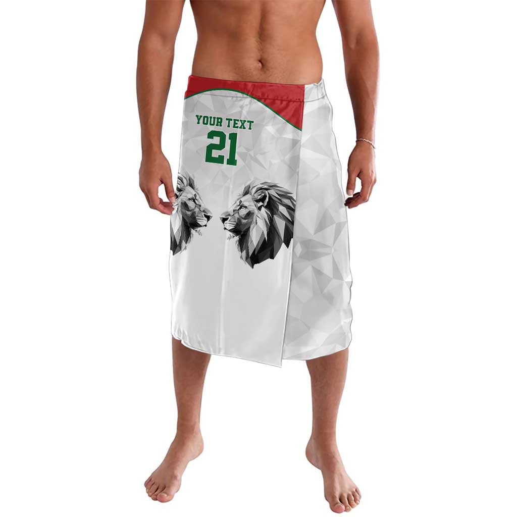 Kenya Rugby Custom Lavalava White Kenyan 22-23 Motif - Wonder Print Shop