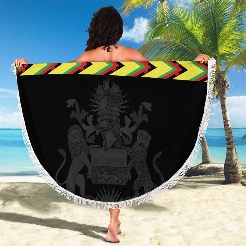 Malawi Cricket Custom Beach Blanket Malawi Chevron Pattern - Wonder Print Shop