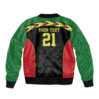 Malawi Cricket Custom Bomber Jacket Malawi Chevron Pattern - Wonder Print Shop