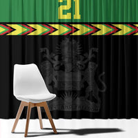Malawi Cricket Custom Window Curtain Malawi Chevron Pattern - Wonder Print Shop