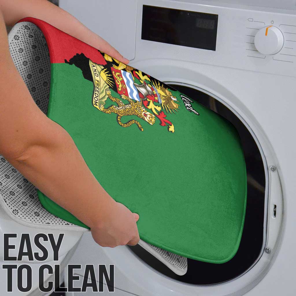 Malawi Flag Map Bathroom Set Simple Malawi Emblem Coat of Arms - Wonder Print Shop