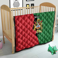 Malawi Flag Map Quilt Simple Malawi Emblem Coat of Arms - Wonder Print Shop