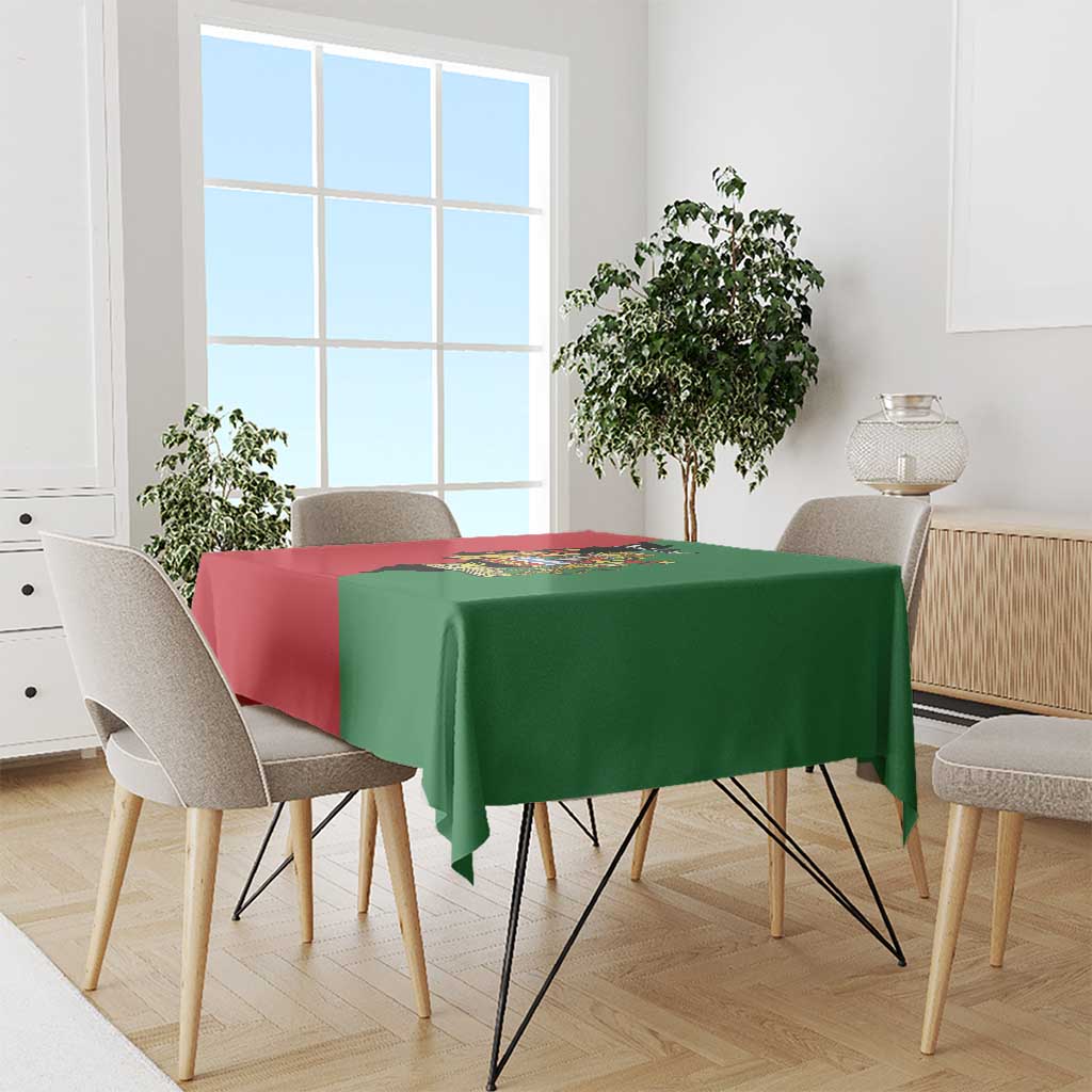 Malawi Flag Map Tablecloth Simple Malawi Emblem Coat of Arms - Wonder Print Shop