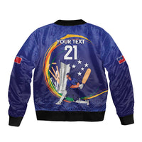 Custom Cricket Samoa East Asia-Pacific Bomber Jacket Samoa Storming the Limits - Wonder Print Shop