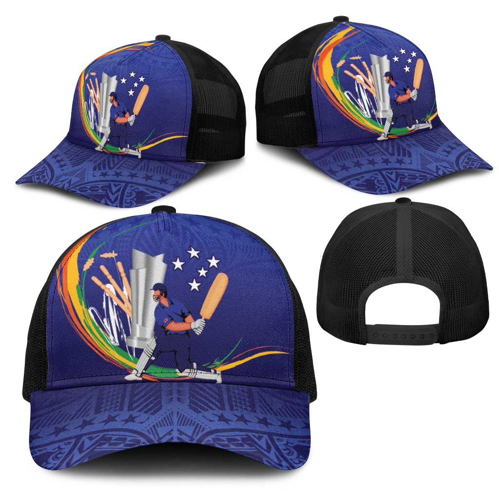 Cricket Samoa East Asia-Pacific Mesh Trucker Cap Samoa Storming the Limits - Wonder Print Shop