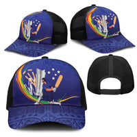 Cricket Samoa East Asia-Pacific Mesh Trucker Cap Samoa Storming the Limits - Wonder Print Shop