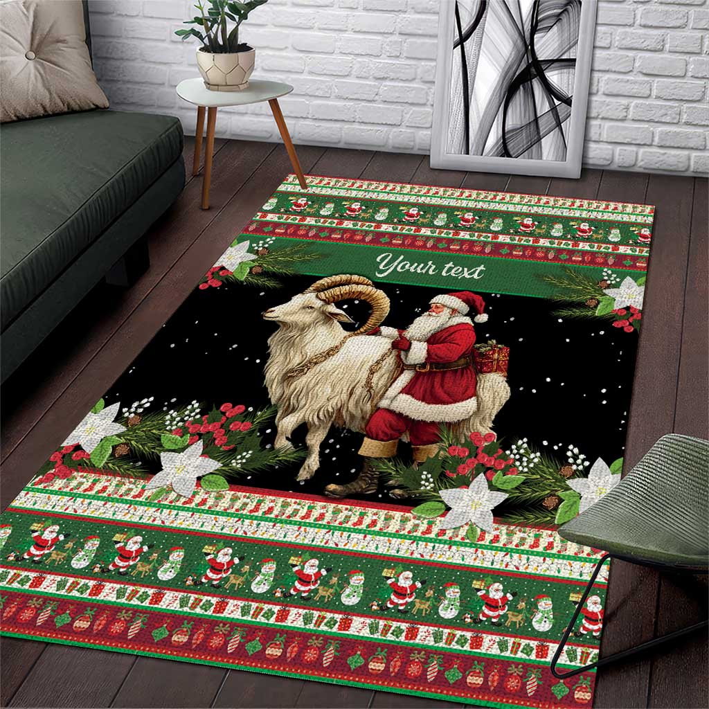 Yule Goat Personalized Area Rug Scandanavian Mythology LT9 - Wonder Print Shop