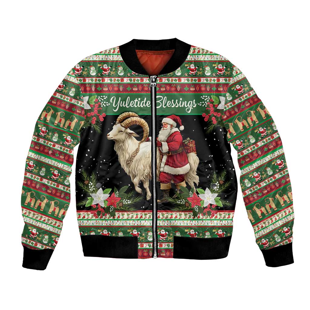 Yule Goat Personalized Bomber Jacket Scandanavian Mythology LT9 - Wonder Print Shop