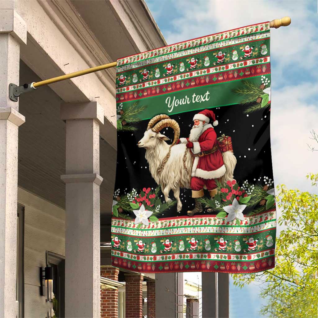 Yule Goat Personalized Garden Flag Scandanavian Mythology - Wonder Print Shop