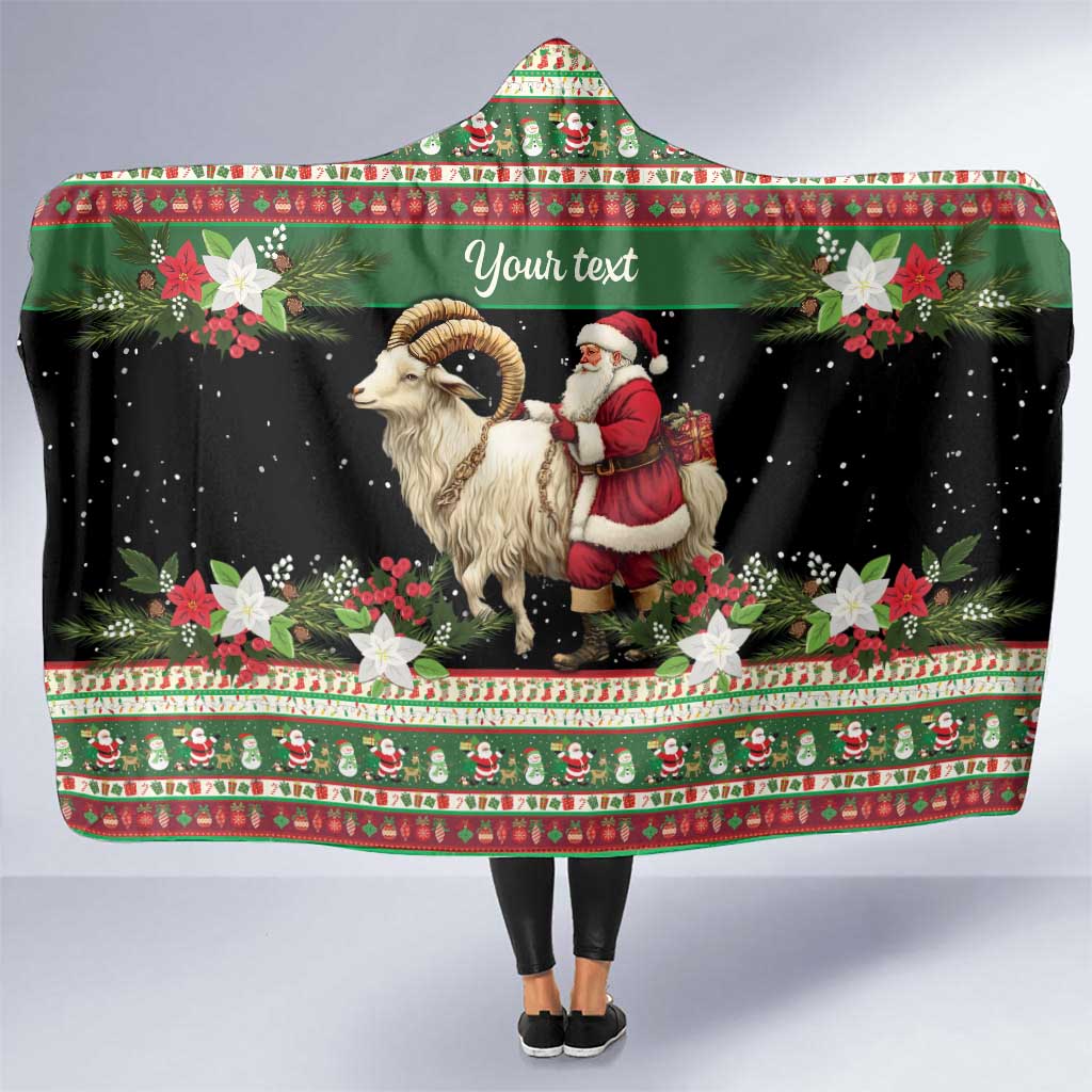 Yule Goat Personalized Hooded Blanket Scandanavian Mythology