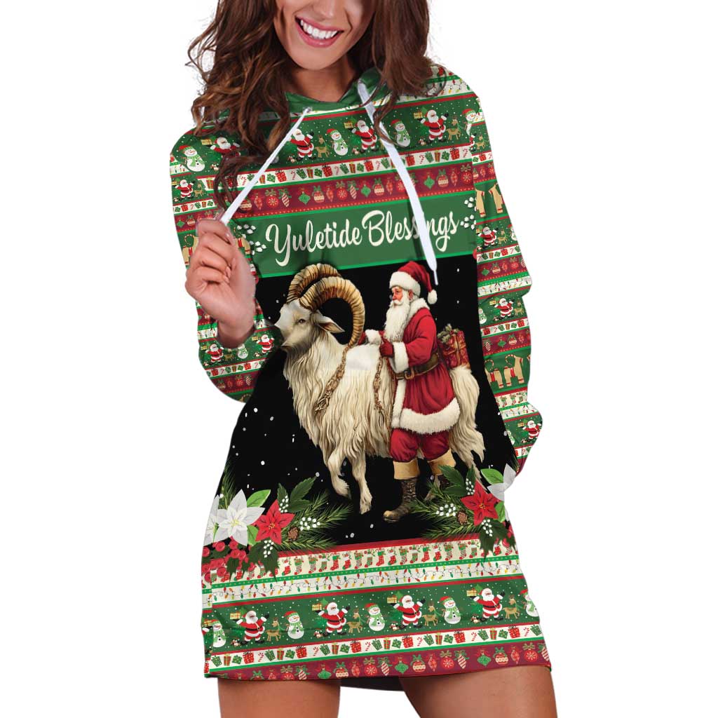 Yule Goat Personalized Hoodie Dress Scandanavian Mythology