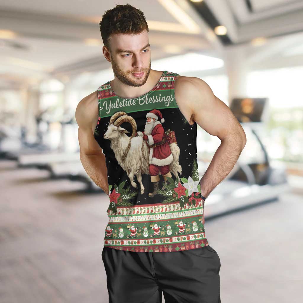 Yule Goat Personalized Men Tank Top Scandanavian Mythology - Wonder Print Shop