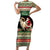 Yule Goat Personalized Short Sleeve Bodycon Dress Scandanavian Mythology