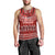 Personalised Toa Samoa Christmas Men Tank Top Samoa Siva Tau Manuia Le Kerisimasi Red Vibe - Wonder Print Shop