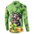 Leprechaun Moo Deng St Patricks Day Button Sweatshirt LT9 - Wonder Print Shop