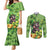 Leprechaun Moo Deng St Patricks Day Couples Matching Mermaid Dress and Long Sleeve Button Shirt