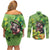 Leprechaun Moo Deng St Patricks Day Couples Matching Off Shoulder Short Dress and Long Sleeve Button Shirt LT9 - Wonder Print Shop