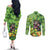 Leprechaun Moo Deng St Patricks Day Couples Matching Off The Shoulder Long Sleeve Dress and Long Sleeve Button Shirt