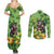 Leprechaun Moo Deng St Patricks Day Couples Matching Summer Maxi Dress and Long Sleeve Button Shirt LT9 - Wonder Print Shop