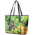 Leprechaun Moo Deng St Patricks Day Leather Tote Bag - Wonder Print Shop