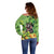 Leprechaun Moo Deng St Patricks Day Off Shoulder Sweater - Wonder Print Shop