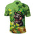 Leprechaun Moo Deng St Patricks Day Polo Shirt - Wonder Print Shop