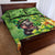 Leprechaun Moo Deng St Patricks Day Quilt Bed Set - Wonder Print Shop