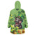 Leprechaun Moo Deng St Patricks Day Wearable Blanket Hoodie