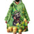 Leprechaun Moo Deng St Patricks Day Wearable Blanket Hoodie