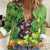 Leprechaun Moo Deng St Patricks Day Women Casual Shirt