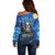 Sloth Life Is The Best Life Off Shoulder Sweater with Starry Night Sky - Wonder Print Shop