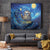 Sloth Life Is The Best Life Tapestry with Starry Night Sky