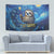 Sloth Life Is The Best Life Tapestry with Starry Night Sky