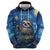 Sloth Life Is The Best Life Zip Hoodie with Starry Night Sky - Wonder Print Shop