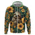 Sloth with Flowers Seamless Style Zip Hoodie - Wonder Print Shop