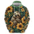 Sloth with Flowers Seamless Style Zip Hoodie - Wonder Print Shop