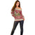 Sloth And Snail Riding A Turtle Wheeee Off Shoulder Sweater Slow Down It's Christmas - Wonder Print Shop