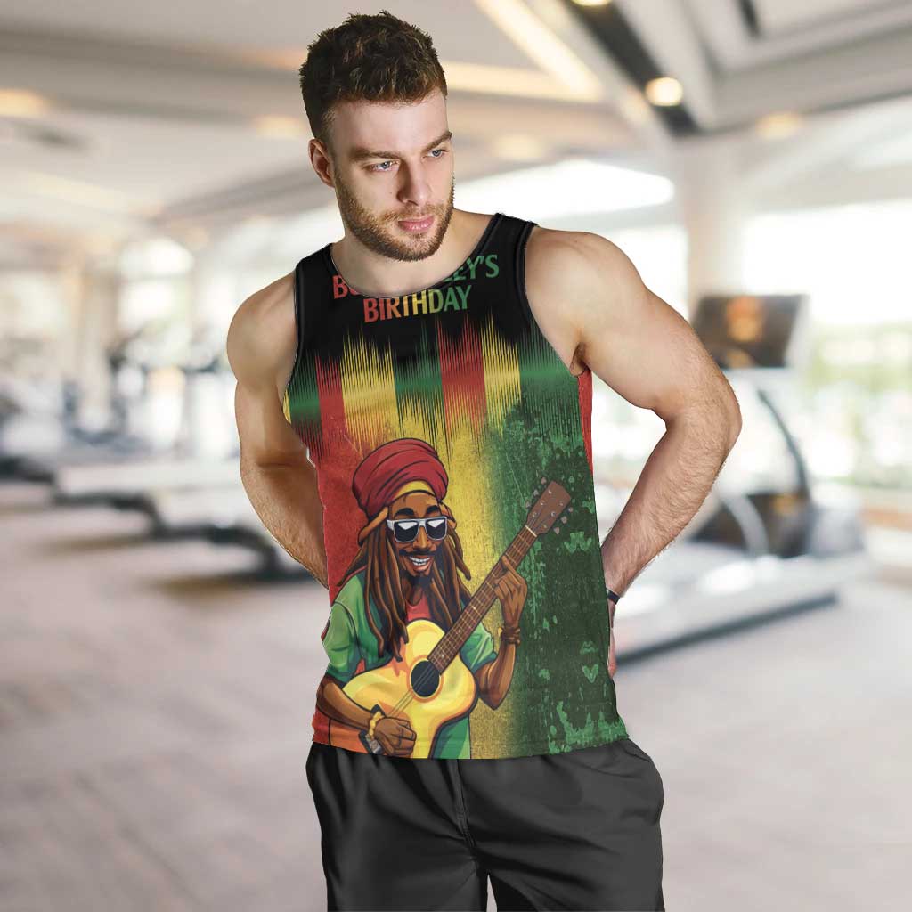 Honoring Reggae Legend Bob Birthday Men Tank Top