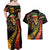 Jamaica Rastafarian Lion One Love Couples Matching Off Shoulder Maxi Dress and Hawaiian Shirt LT9 - Wonder Print Shop