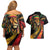 Jamaica Rastafarian Lion One Love Couples Matching Off Shoulder Short Dress and Hawaiian Shirt LT9 - Wonder Print Shop